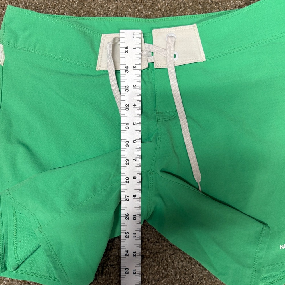 The North Face Board Shorts Women’s 4 Green Stretch Lace-Up Surfing Beach Hiking - Picture 14 of 15